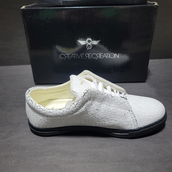 Made in Italy Creative Recreation White and Gold Art Deco Sneakers - Picture 15 of 16